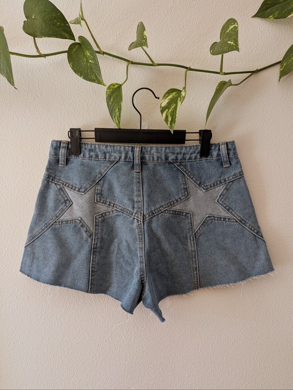 Star Butt Denim Shorts